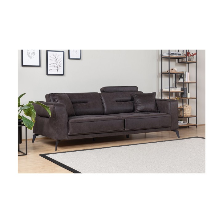 CANAPÉ LOFT MARRON  235 x 95 x 80