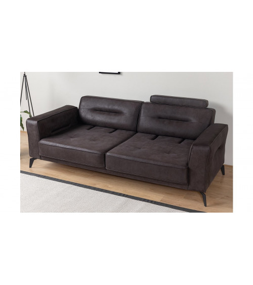 CANAPÉ LOFT MARRON  235 x 95 x 80
