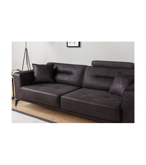CANAPÉ LOFT MARRON  235 x 95 x 80