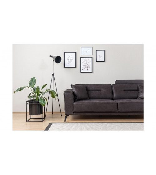 CANAPÉ LOFT MARRON  235 x 95 x 80