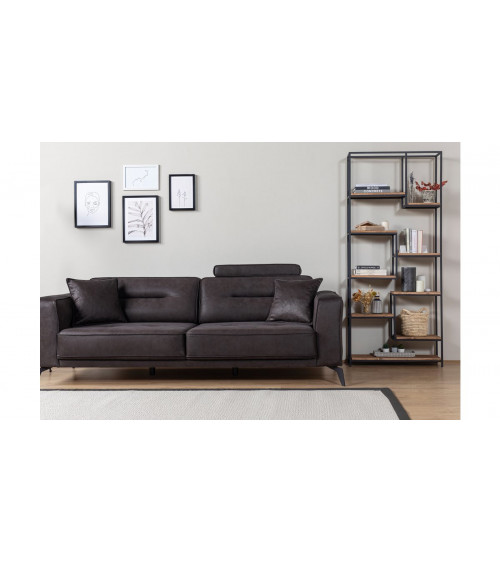 CANAPÉ LOFT MARRON  235 x 95 x 80