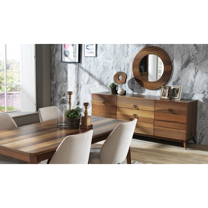 Salle à manger ALMODA Noyer