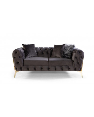 CANAPÉ ELEGANCE ANTHRACITE 180  x 95 x 77