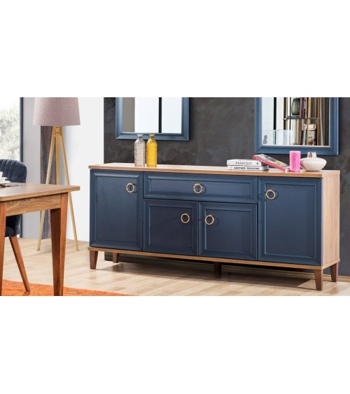 Salle à manger INDIGO bois et indigo