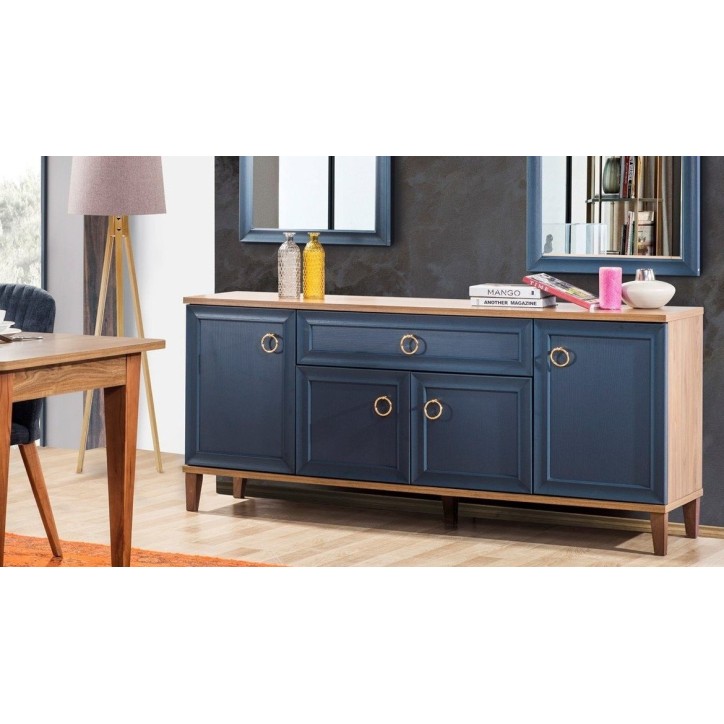 Salle à manger INDIGO bois et indigo