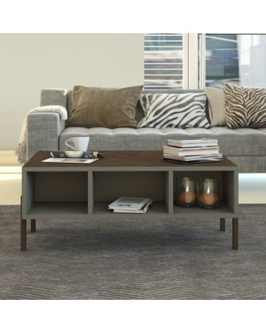 Table basse LINEA 90 x 60 x 40 cm marron