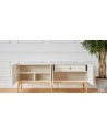 Buffet CLARA 4 portes 1 tiroir 200 cm blanc