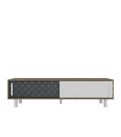 TV-meubel ROB wit en antraciet 180 cm