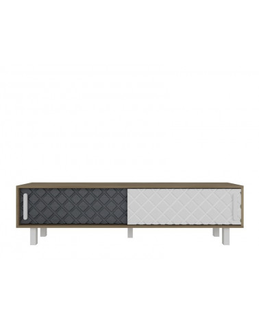 Mueble TV ROB blanco y antracita 180 cm