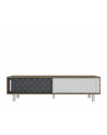 Meuble TV ROB blanc et anthracite 180 cm
