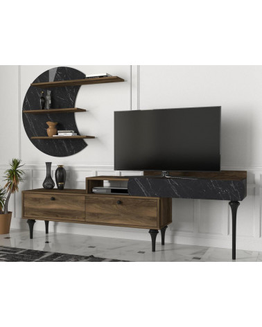 PADRE mobile TV in marmo noce 181 cm