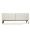 Buffet CLARA 4 portes 1 tiroir 200 cm blanc