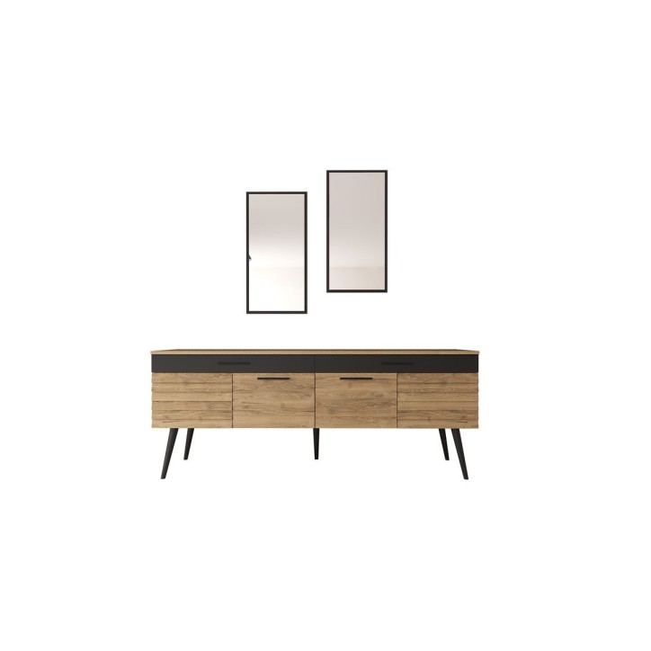 Salle à manger VENISE bois et noir