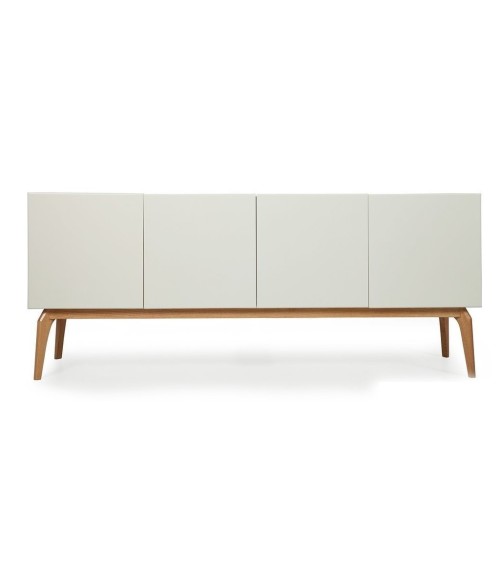 Buffet CLARA 4 portes 1 tiroir 200 cm blanc