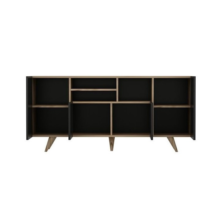 Credenza SANSA a 4 ante da 160 cm, nero Credenza SANSA a 4 ante da 160 cm, nero