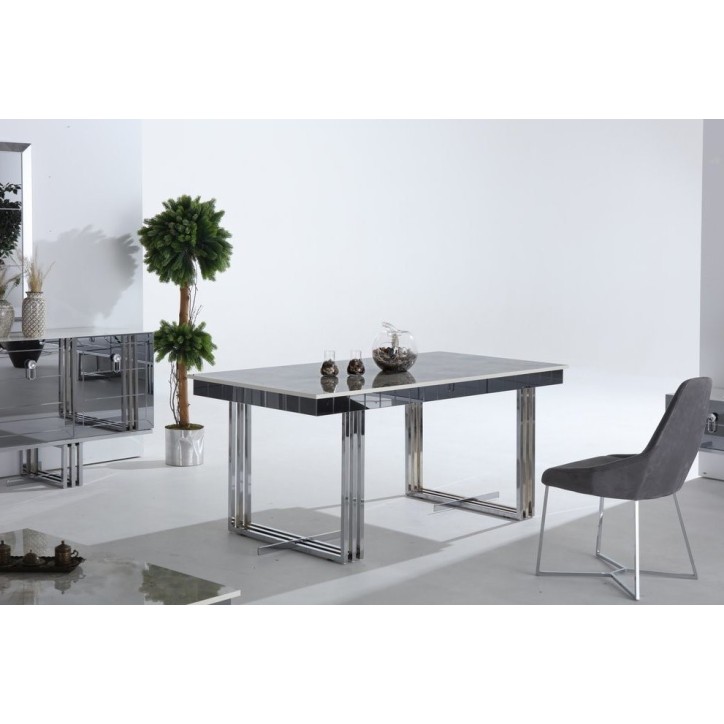 Salle à manger SET Noir - blanc