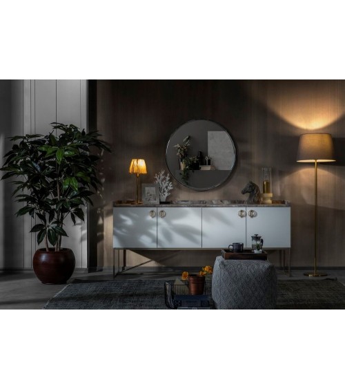 Salle à manger LOFT Gold et effet marbre