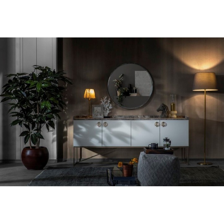 Salle à manger LOFT Gold et effet marbre Salle à manger LOFT Gold et effet marbre