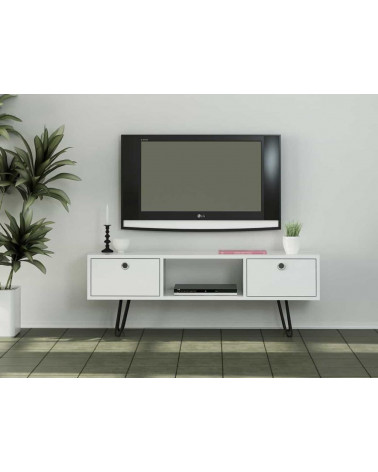 Meuble TV MODA blanc 120 cm