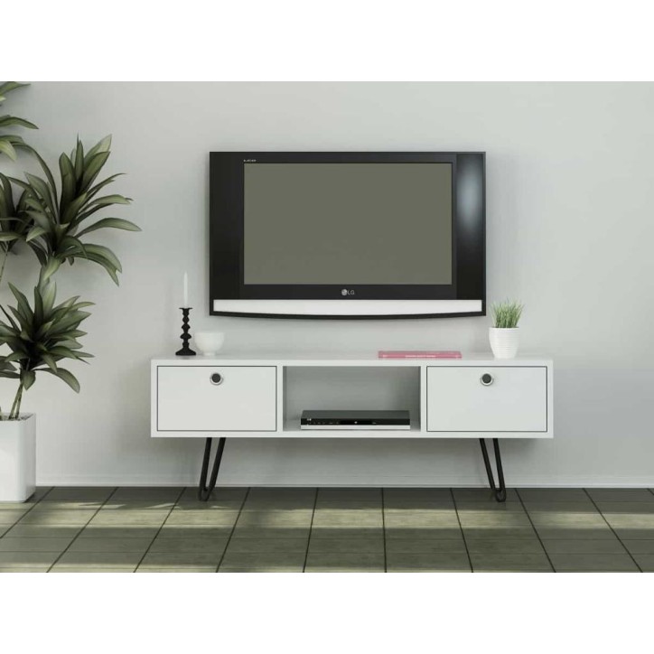 Móvel TV MODA branco 120 cm Móvel TV MODA branco 120 cm