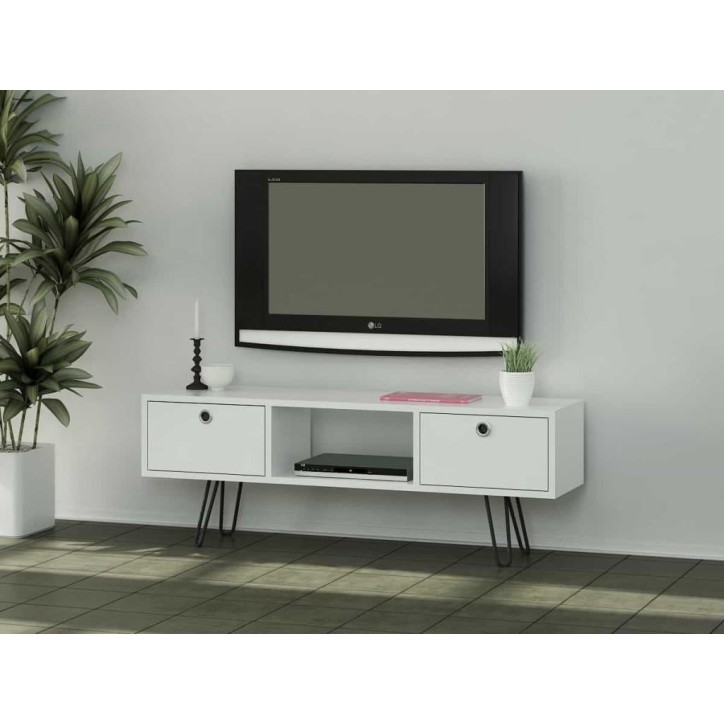 Meuble TV MODA blanc 120 cm