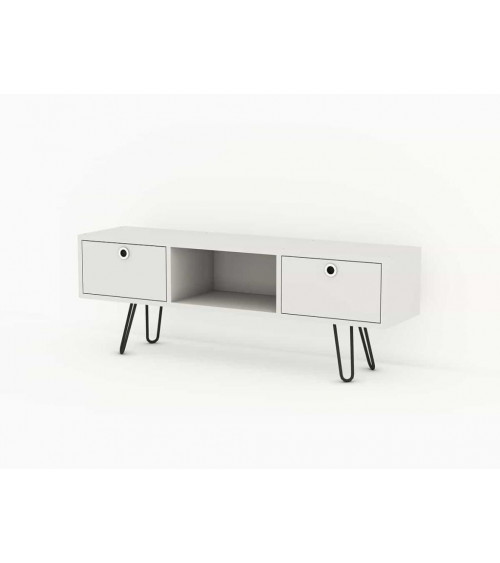 Meuble TV MODA blanc 120 cm
