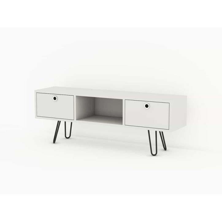 Meuble TV MODA blanc 120 cm
