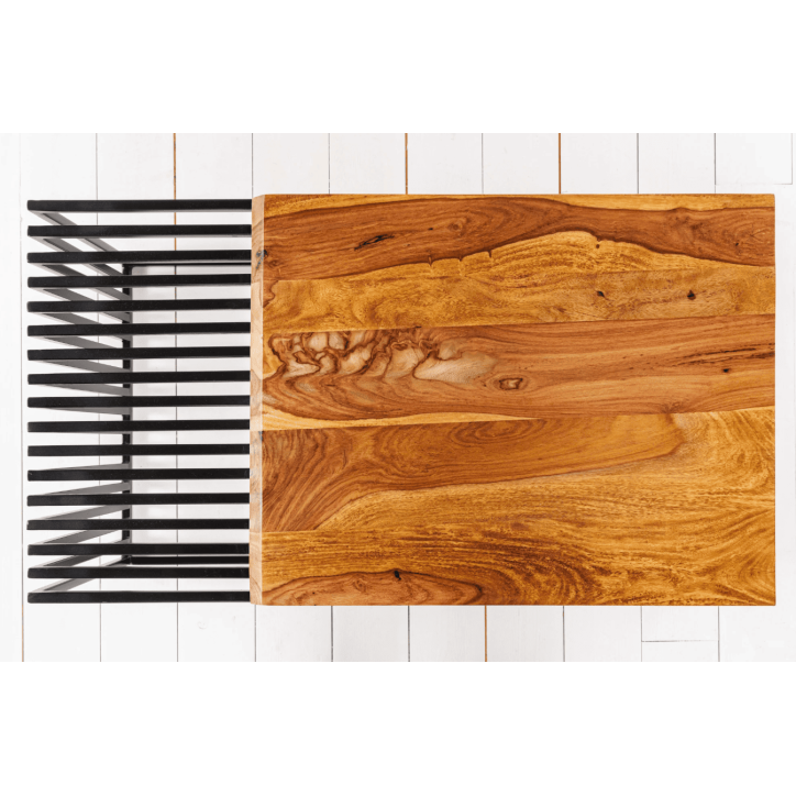 Table basse ARCHITECTURE 100 cm en bois de sheesham