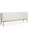 Buffet CLARA 4 portes 1 tiroir 200 cm blanc