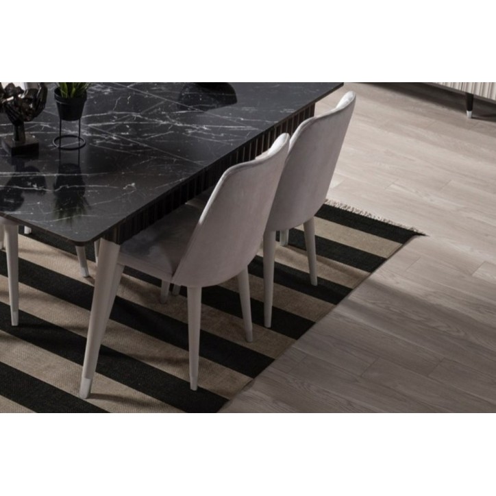 Salle à manger ORENDA Noir - gris Salle à manger ORENDA Noir - gris