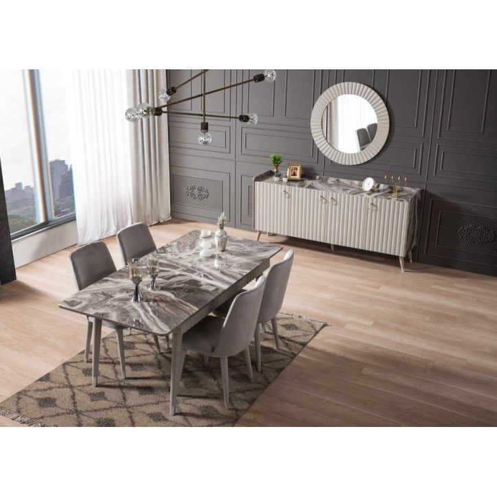 Salle à manger ORENDA Gris Salle à manger ORENDA Gris