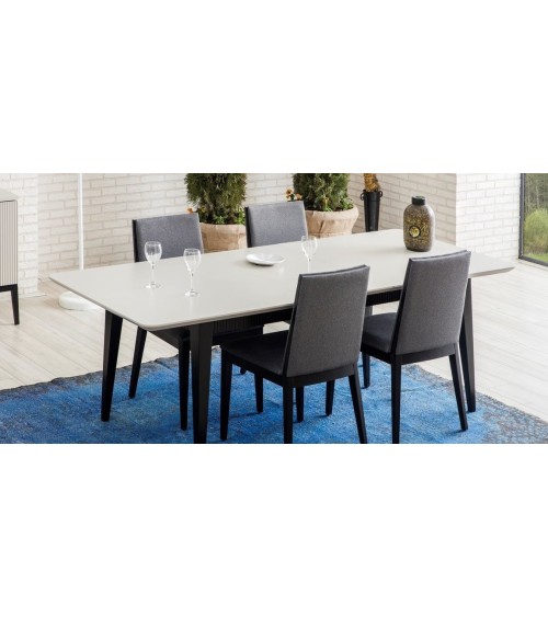 Salle à manger MARE noir et crème