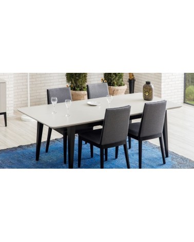 Salle à manger MARE noir et crème