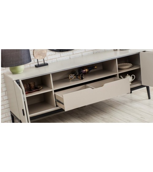 Salle à manger MARE noir et crème