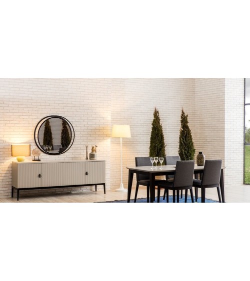 Salle à manger MARE noir et crème