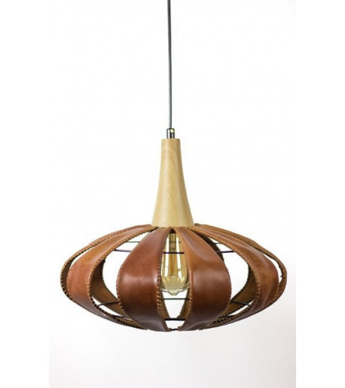 DESIGN 2 leren vloerlamp