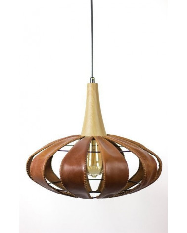 DESIGN 2 leren vloerlamp