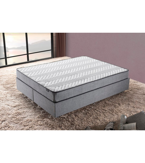 Cama con almacenaje NIRON gris  160 x 200 cm