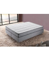 LIT coffre NIRON SILVER gris160x200 cm