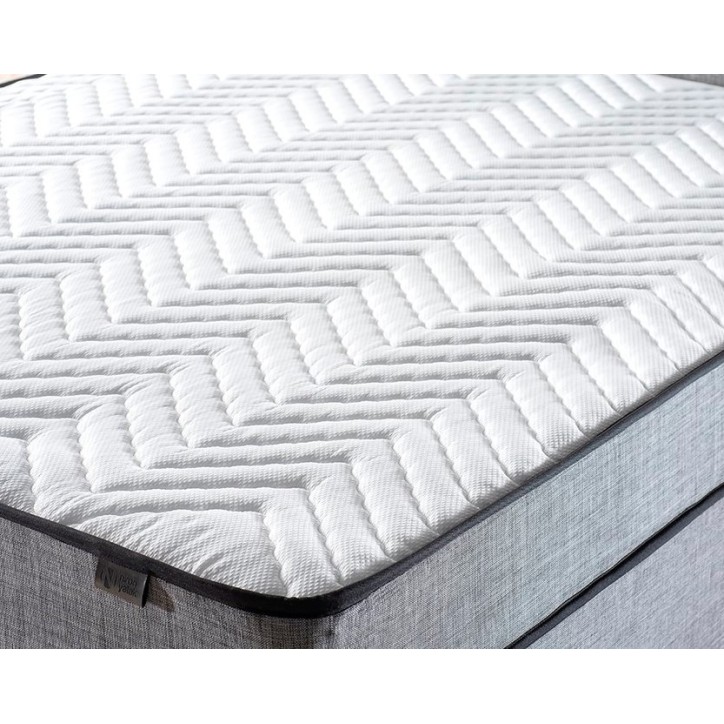 LIT coffre NIRON SILVER gris + matelas et tête de lit inclus 160x200 cm LIT coffre NIRON SILVER gris + matelas et tête de lit inclus 160x200 cm
