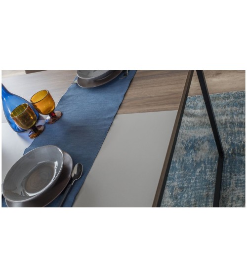 Salle à manger PLATE bois et gris