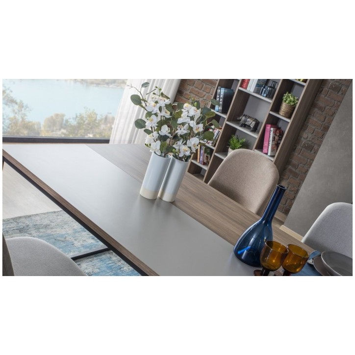 Salle à manger PLATE bois et gris Salle à manger PLATE bois et gris