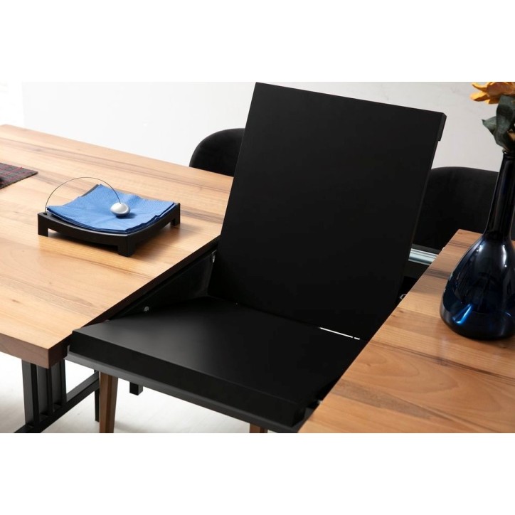 Salle à manger ZAFIRA bois et noir Salle à manger ZAFIRA bois et noir