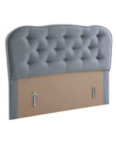Cama com baú VIOLET cinza 160x200 cm