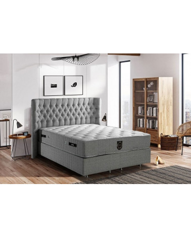 LIT coffre PLATINUM + matelas et tête de lit inclus 90/160x200 cm