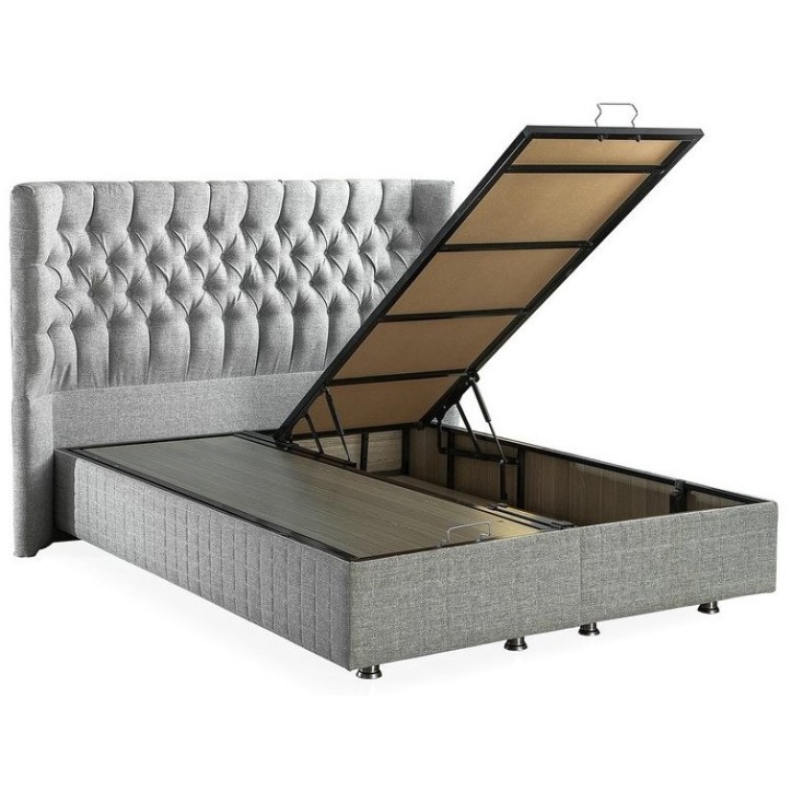 LIT coffre PLATINUM + matelas et tête de lit inclus 90/160x200 cm