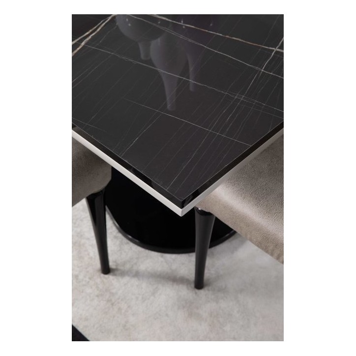 Salle à manger BIBLO blanc et noir Salle à manger BIBLO blanc et noir