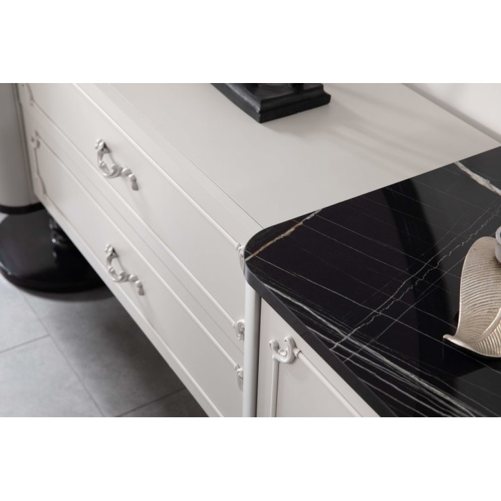 Salle à manger BIBLO blanc et noir Salle à manger BIBLO blanc et noir