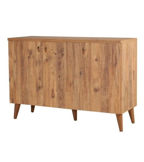 Buffet MOTTO 3 portes 128 cm chêne