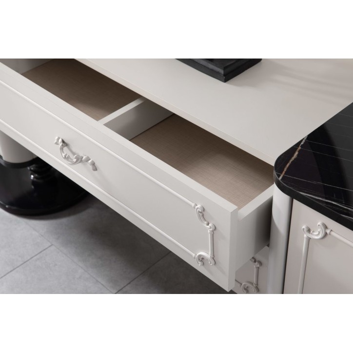 Salle à manger BIBLO blanc et noir Salle à manger BIBLO blanc et noir